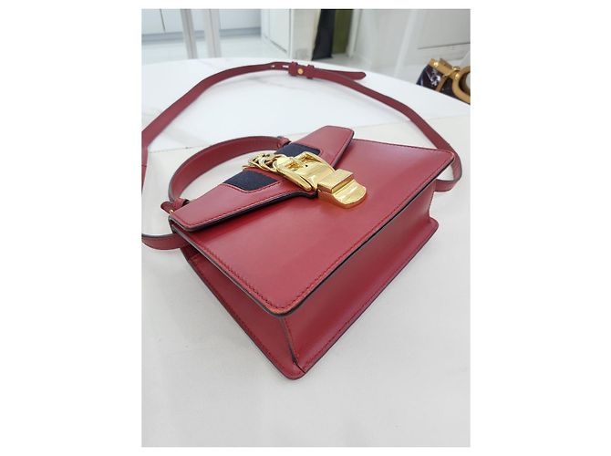 Gucci Mini Borsa Silvi Rossa Tote e Crossbody Rosso - vista 14