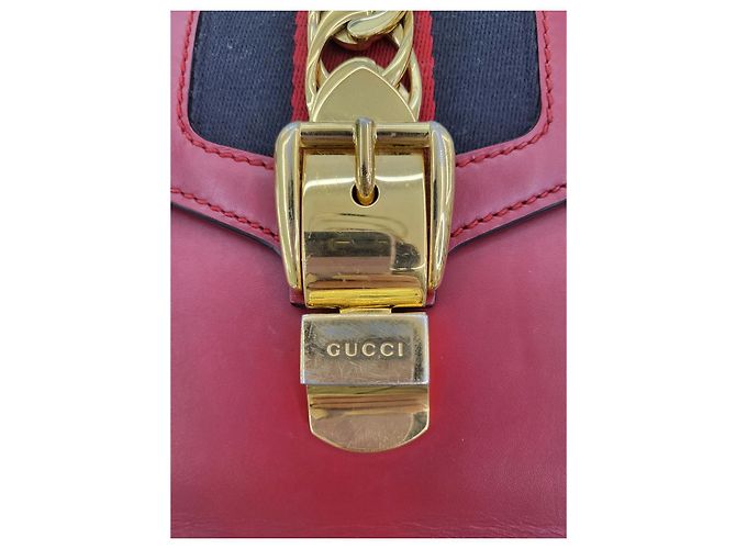 Gucci Mini Borsa Silvi Rossa Tote e Crossbody Rosso - vista 15