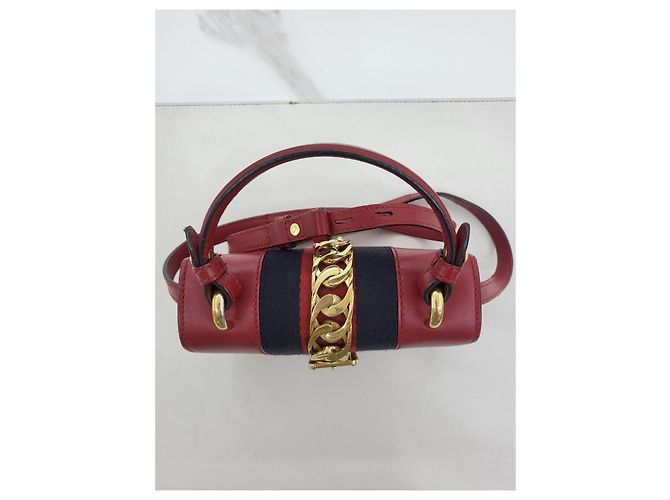 Gucci Mini Borsa Silvi Rossa Tote e Crossbody Rosso - vista 8