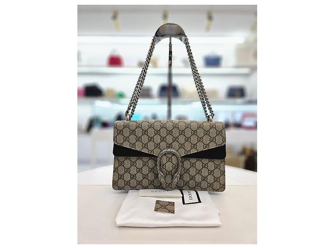 Gucci Borsa a spalla Diodorus con catena piccola Nero - vista 10