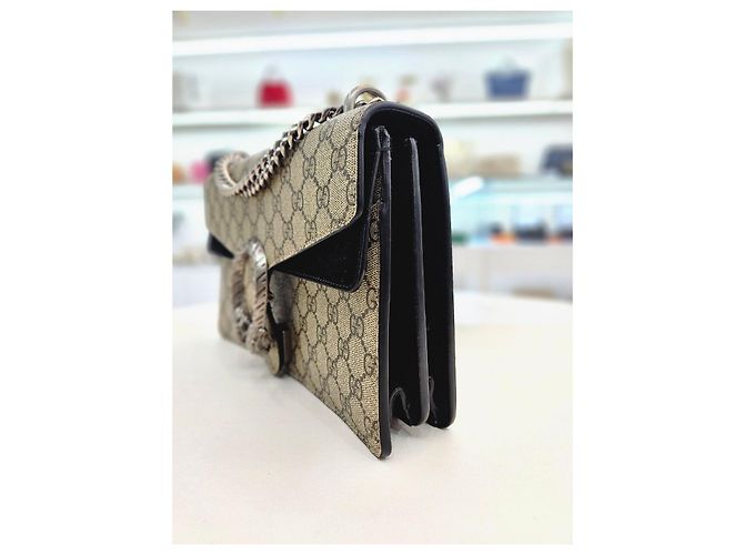 Gucci Borsa a spalla Diodorus con catena piccola Nero - vista 4