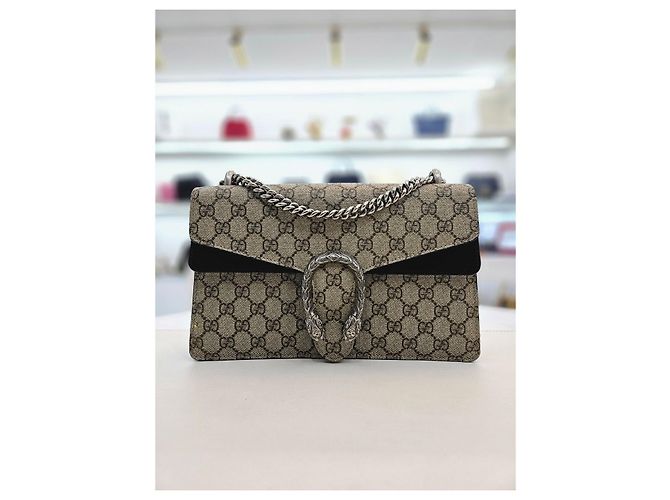 Gucci Borsa a spalla Diodorus con catena piccola Nero - vista 9