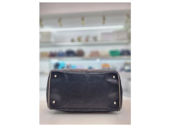 Chanel Borsa a spalla a fisarmonica Est-Ovest Nero - vista 13