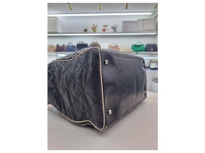 Chanel Borsa a spalla a fisarmonica Est-Ovest Nero - vista 15