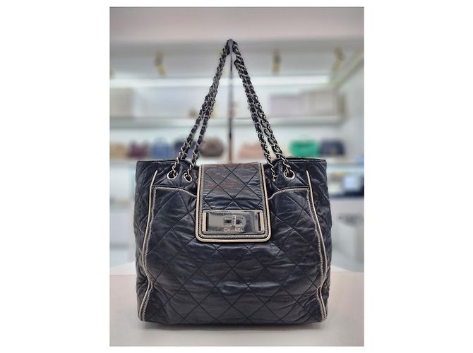 Chanel Borsa a spalla a fisarmonica Est-Ovest Nero - vista 8