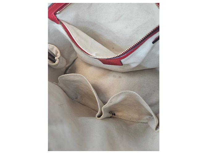 Gucci Borsa a secchiello e borsa a spalla in tela GG Supreme Rosso - vista 7