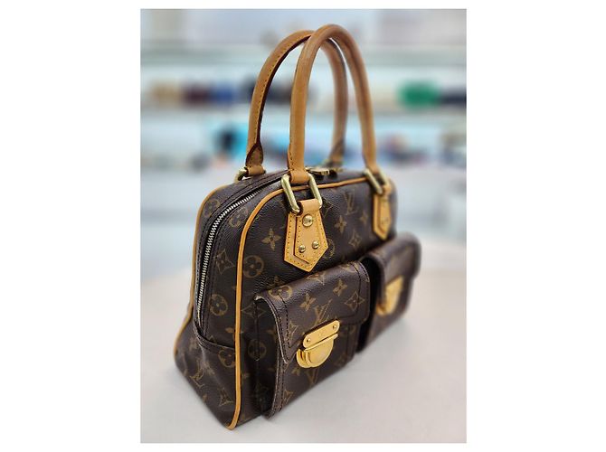 Louis Vuitton Borsa Tote Monogram PM Manhattan Marrone - vista 11