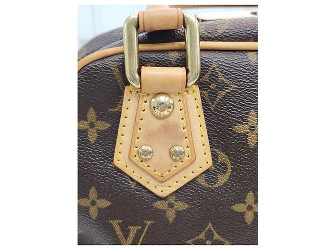 Louis Vuitton Borsa Tote Monogram PM Manhattan Marrone - vista 16