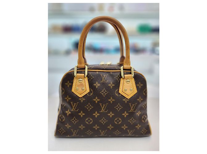 Louis Vuitton Borsa Tote Monogram PM Manhattan Marrone - vista 5