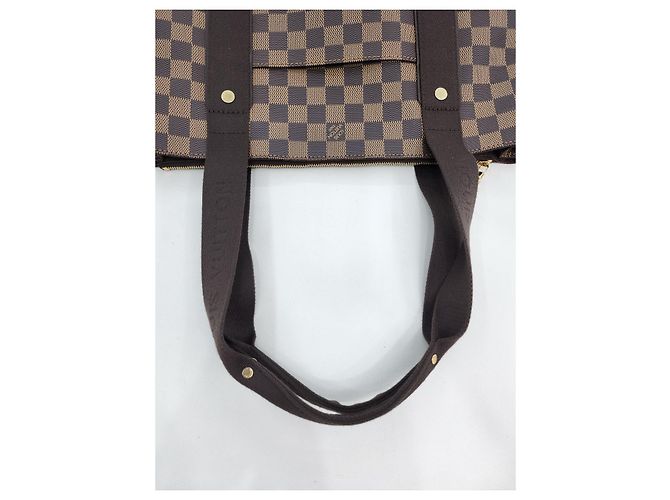 Louis Vuitton Borsa Tote Bourgeois Damier Ebene Marrone - vista 17