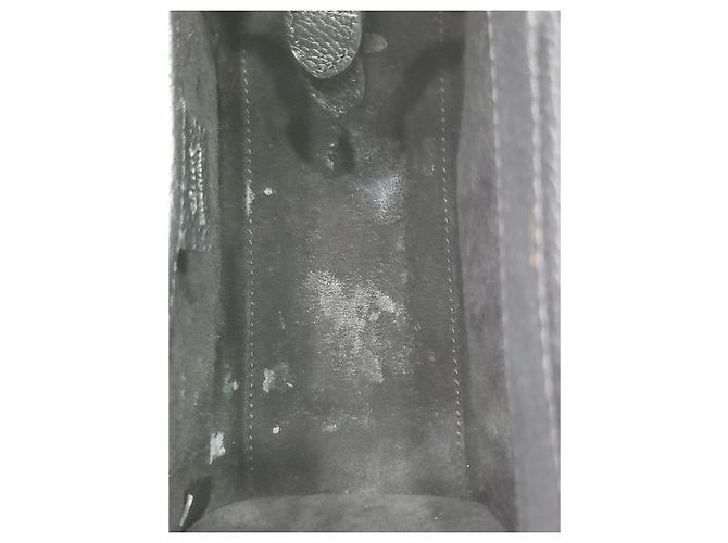 Luggage Céline Borsa a spalla in pelle di vitello Nano Drum Nero - vista 23