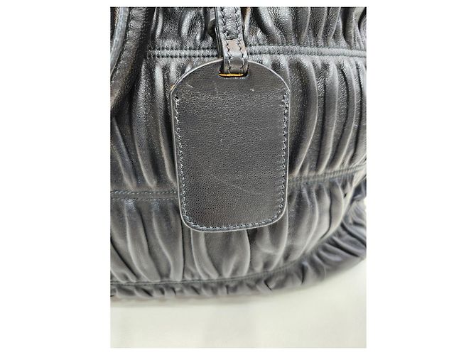 Tote Prada Napa Gofer Tragetasche Schwarz - Ansicht 23