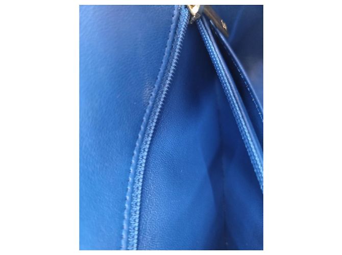 Chanel Borsa a tracolla mini catena dorata classica Blu - vista 23