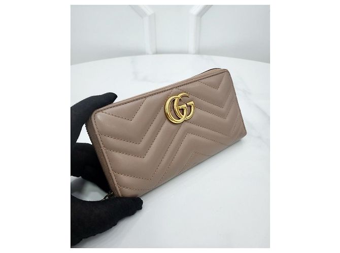 Gucci Cartera Larga GG Marmont Rosa - vista 2