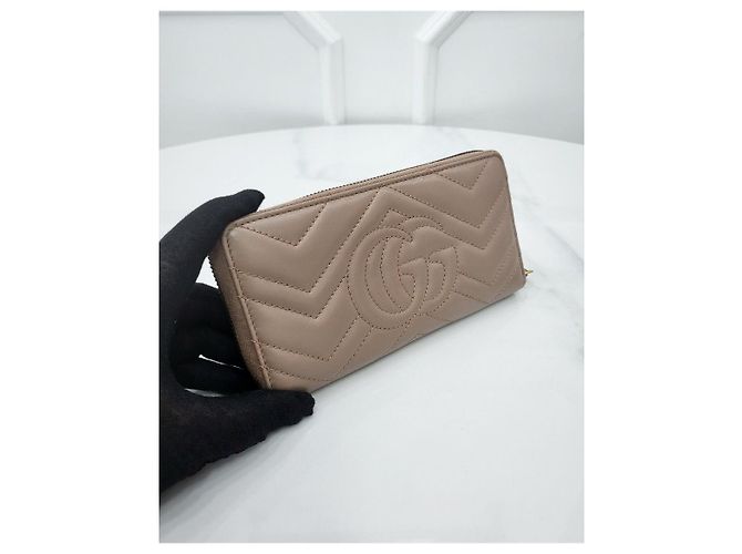 Gucci Cartera Larga GG Marmont Rosa - vista 3