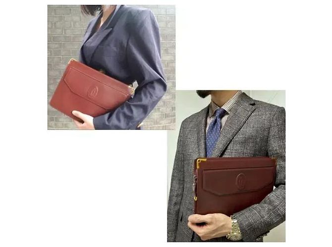 Cartier Borsa Clutch Must Maestro Rosso - vista 12