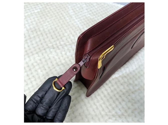 Cartier Borsa Clutch Must Maestro Rosso - vista 5