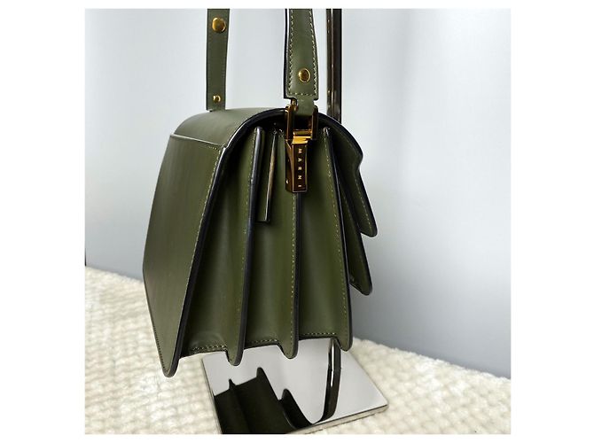 Marni Bolso de hombro mediano Trunk caqui Castaño - vista 2