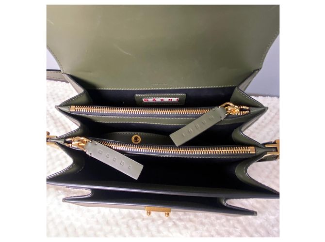 Marni Bolso de hombro mediano Trunk caqui Castaño - vista 6
