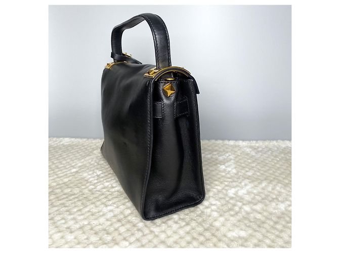 Valentino La mia borsa a spalla Rockstud con manico superiore Nero - vista 2