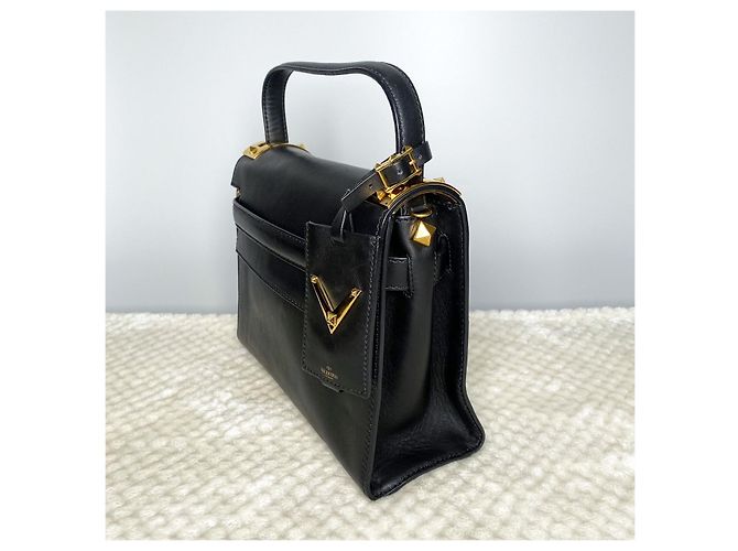 Valentino La mia borsa a spalla Rockstud con manico superiore Nero - vista 4