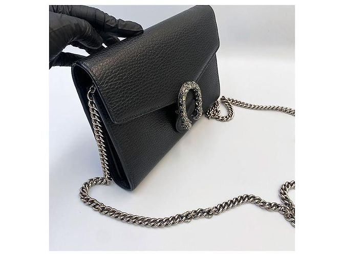 Gucci Mini borsa a tracolla WOC Dionysus nera Nero - vista 2