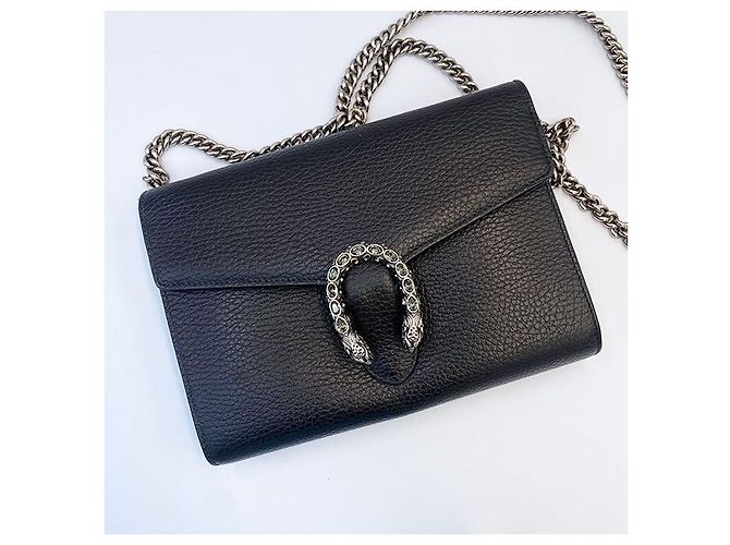 Gucci Mini borsa a tracolla WOC Dionysus nera Nero - vista 6