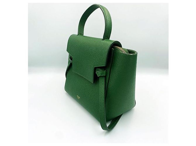 Belt Bag Céline Borsa Tote Nano Verde - vista 3