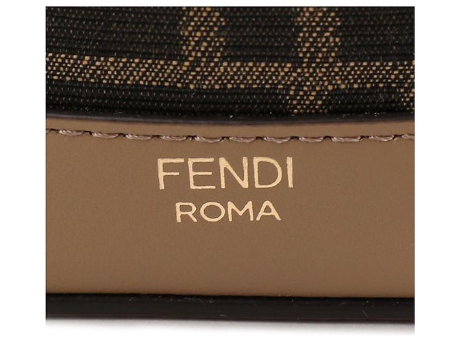 Fendi Mini borsa in tessuto Montrezzo Brown FF - vista 9