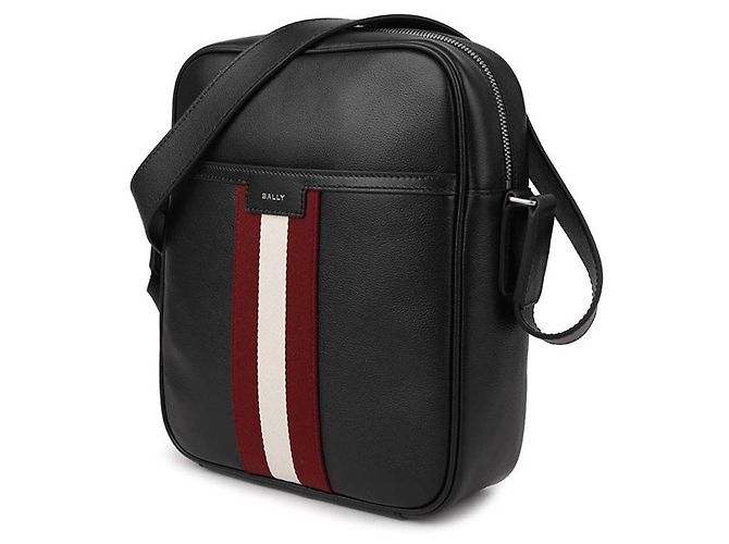 Bally Bolsa transversal de couro preto Code - vista 4
