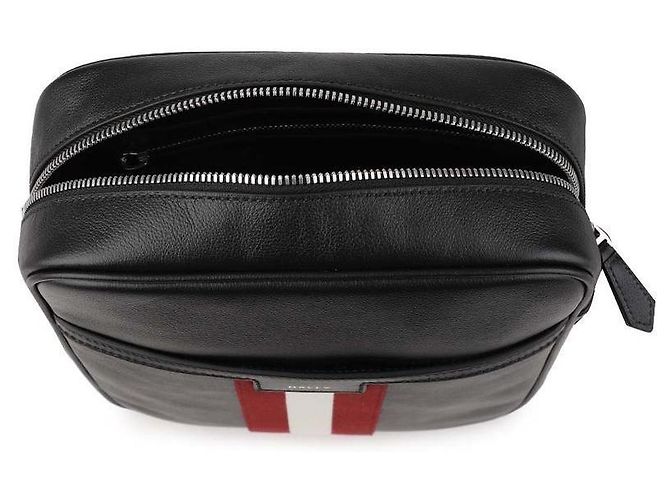 Bally Bolsa transversal de couro preto Code - vista 7