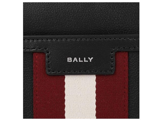 Bally Bolsa transversal de couro preto Code - vista 9