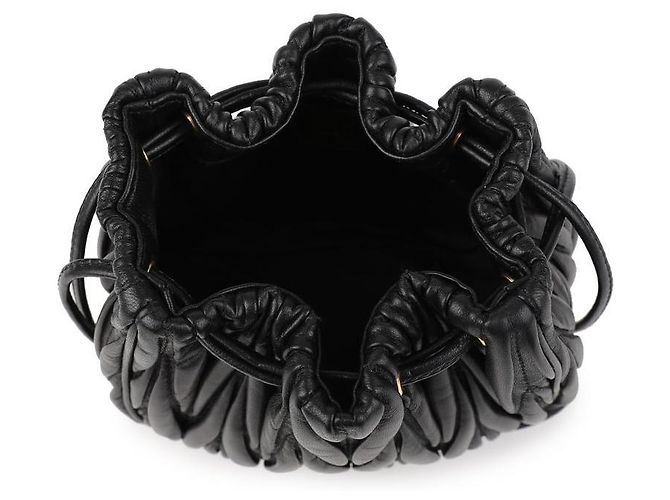 Miu Miu Pochette in pelle Nappa Nero - vista 7