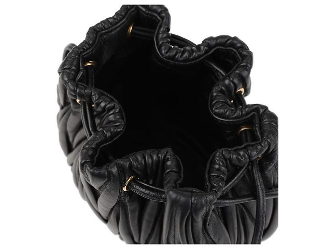 Miu Miu Pochette in pelle Nappa Nero - vista 8