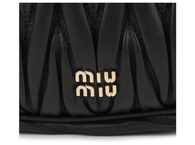 Miu Miu Pochette in pelle Nappa Nero - vista 9
