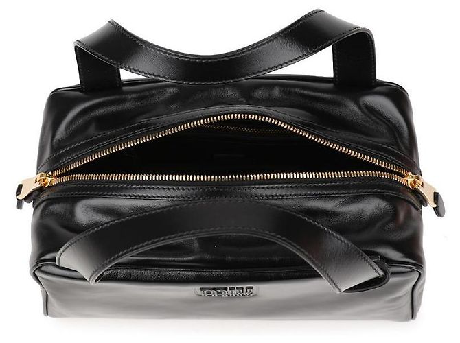 Miu Miu Borsa in pelle con manico superiore Nero - vista 7