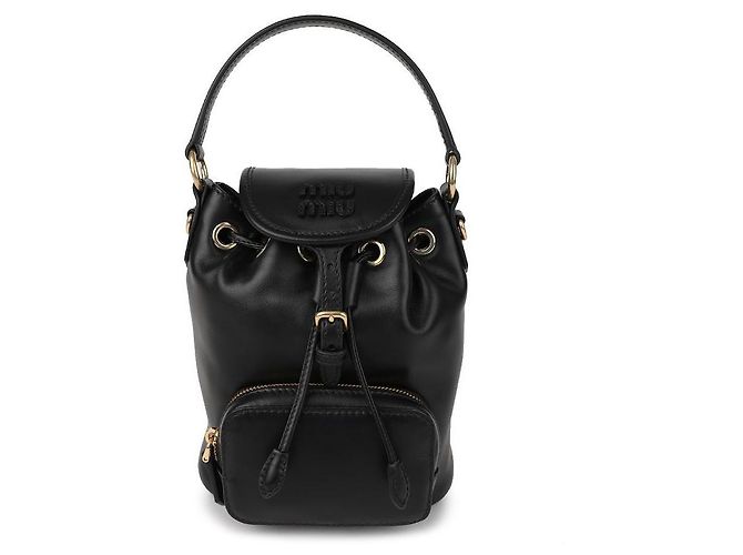 Miu Miu Mini sac à dos en cuir - vue 3
