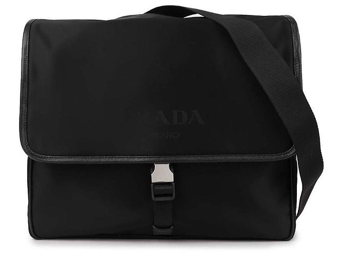 Prada Borsa a tracolla Saffiano Nero - vista 3