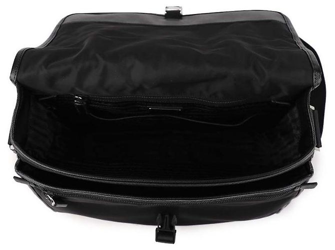 Prada Borsa a tracolla Saffiano Nero - vista 7