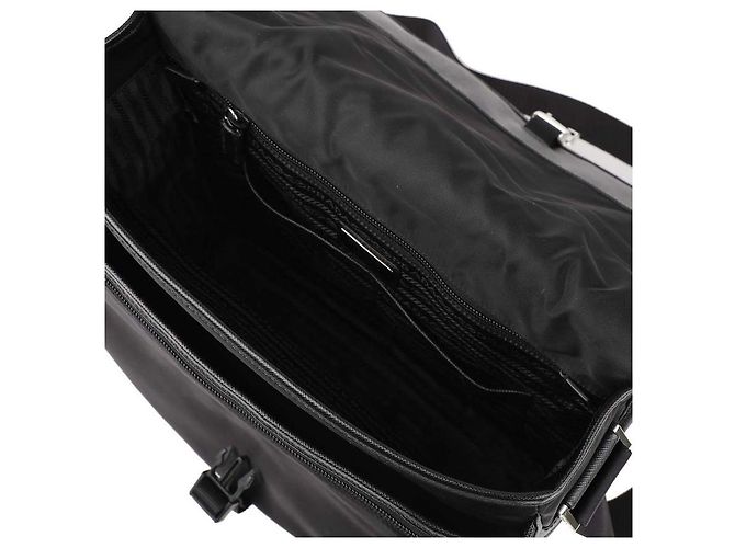 Prada Borsa a tracolla Saffiano Nero - vista 8
