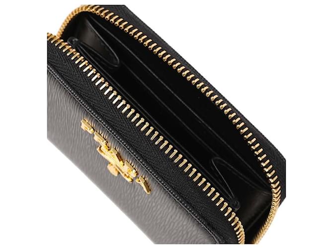 Prada Vitello Move Münzbörse Schwarz - Ansicht 8