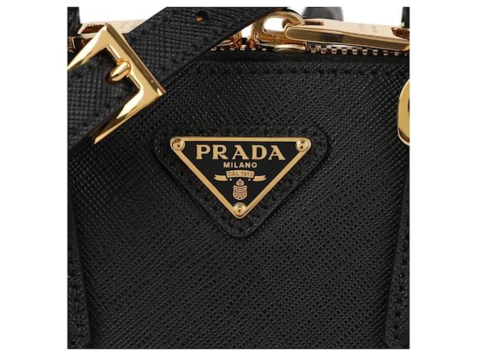 Prada Mini Bolso Tote Negro - vista 9