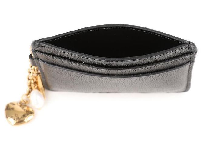 Chloé Tarjetero de cuero graneado Negro - vista 7