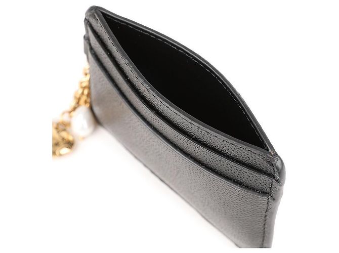 Chloé Tarjetero de cuero graneado Negro - vista 8