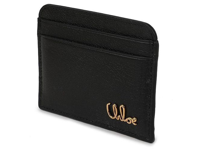 Chloé Tarjetero icónico de cuero graneado Negro - vista 4