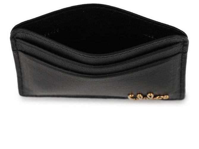 Chloé Tarjetero icónico de cuero graneado Negro - vista 7
