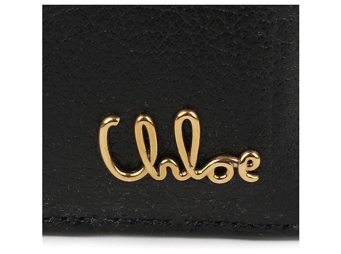 Chloé Tarjetero icónico de cuero graneado Negro - vista 9