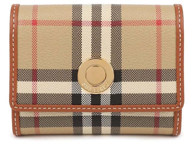Burberry Small Check Folding Wallet White - view 3