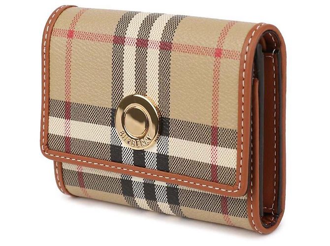 Burberry Small Check Folding Wallet White - view 4