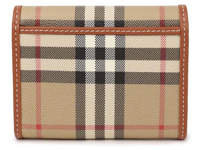 Burberry Small Check Folding Wallet White - view 5